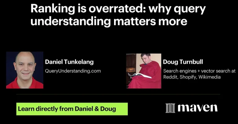 Ranking is overrated: why query understanding matters more