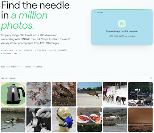 Image search demo